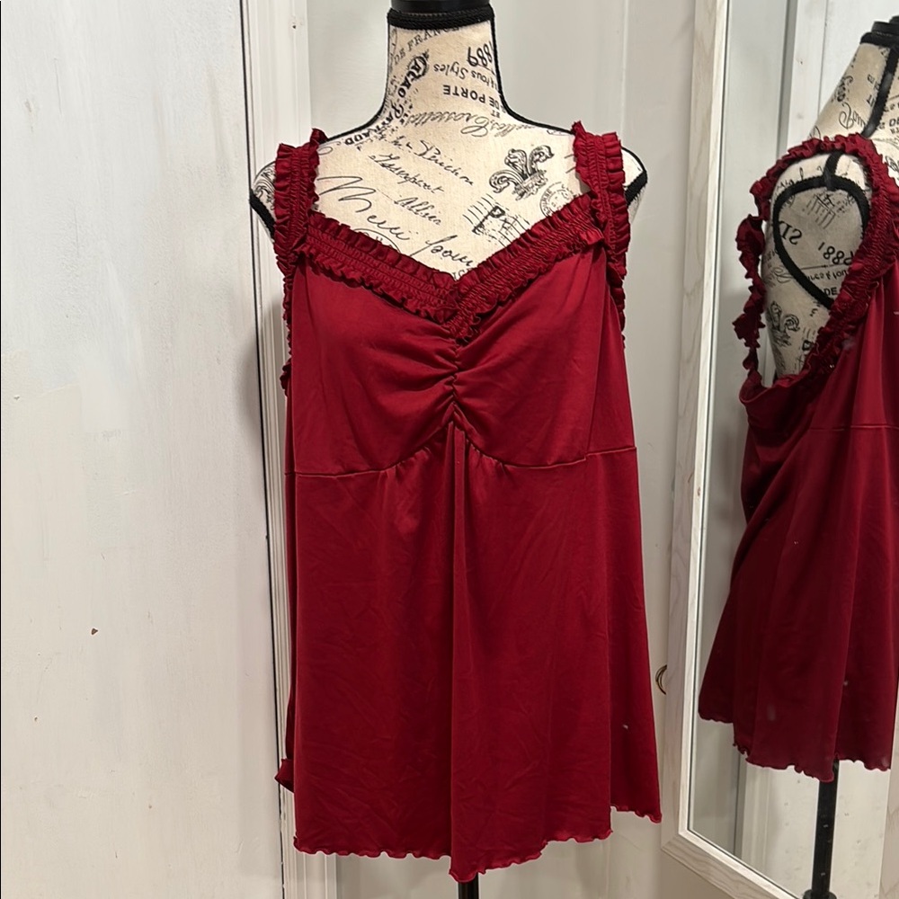 Venezia Deep Red Tank Top 18/20